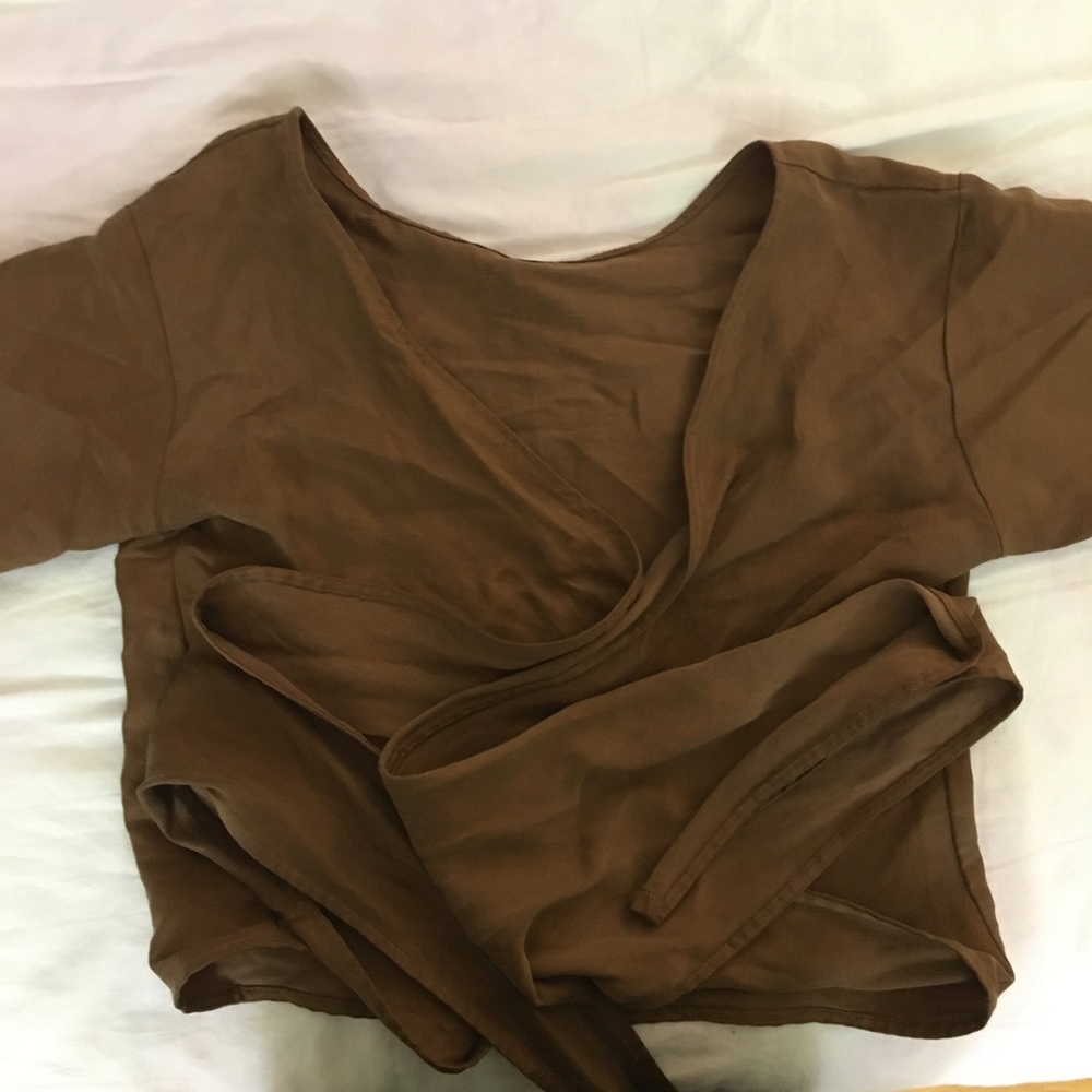 Free Label Isabel Wrap Top, Size S, Color Ginger